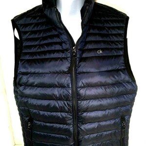 Calvin Klein Blue Packable Down Lightweight Vest